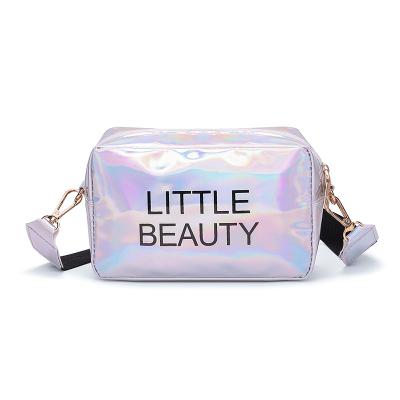 China Durable Hot Selling Women Fashion Mobile Phone Bags Lady Bag Trendy Letter Holographic Small Cross - Body Shoulder Bag for sale