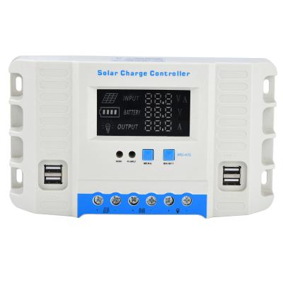 China Cheap solar controller mppt price controller 50A 60amp pwm 12v 24v 48v small charge solar controller for sale