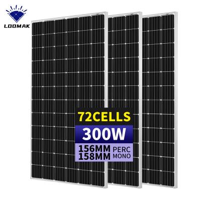 China Solar Panel 5bb Perc Mono Photovoltaic 300w Made In House Monovisc 158.75mmx158.75mm China Pv Cheap Price for sale