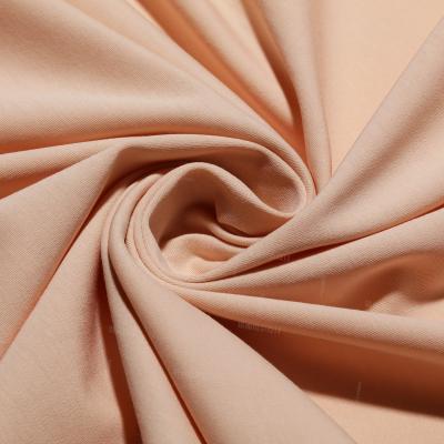 China Long Interlocking Stretch Staple Cotton+Spandex 83% Cotton 17% Spandex Double Faced Knitting Fabric For Garment for sale