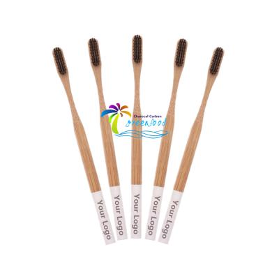 China Natural and Health Natural Bamboo Toothbrush from Chinese Wooden Toothbrush Charcoal Supplier for sale