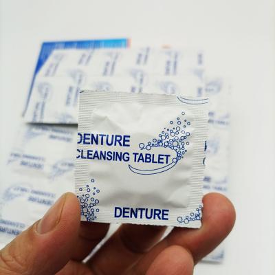 China Denture Cleaning Top Effervescent Tablet Customized Denture Cleaner Tablets Home Use for sale