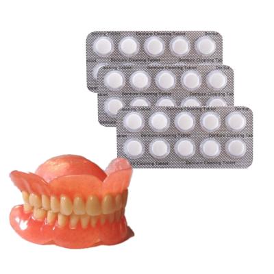 China Private Label Denture Cleaner Powerful Cleaning Tablets Denture Cleaner for sale