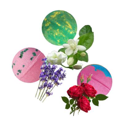 China Wholesale Custom Handmade Natural Vegan 100g Body Bubble Fizzy Organic Bath Bombs for sale