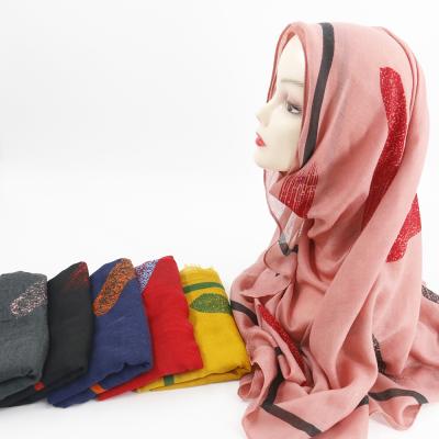 China Long Latest Design Ready To Ship Viscous Printed Muslim Scarf Headscarf Hijab For Women for sale