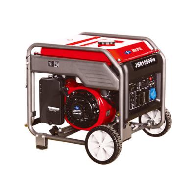 China JHR10000ie Start 7.8kw Gasoline Portable Electric Generators With 15 Wheels for sale