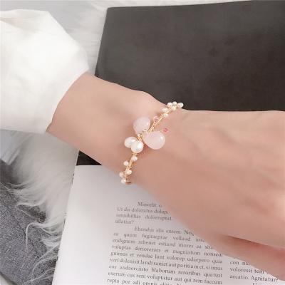 China High Quality Butterfly Shape Pearl Rose Crystal Jewelry Sets Women Freshwater Pearl Jewelry Sets for sale