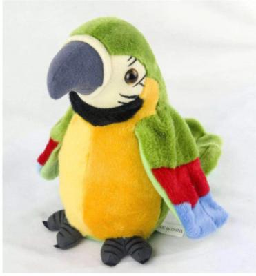 China New Plush Children's Gift Plush Toy Electric Toy Parrot Twisting Fan Wings Toy for sale