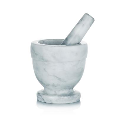 China Sustainable Hot-selling Custom Made Natural Marble Stone Mortar And Pestle Sets for sale