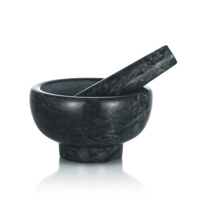 China 100% Natural Viable Marble Mortar and Pestle 11x6.5cm H for sale