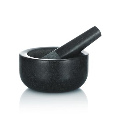 China Viable Stone Opens Natural Granite Mortar with Pestle Guacamole Bowls for sale