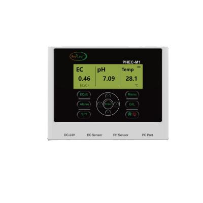 China PH / EC Monitor Industrial Grade pH EC Meter For Hydroponics System And Greenhouse for sale