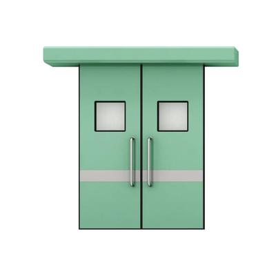 China Modern New Arrival Customization Double Leaf Steel Sliding Operating Room Door for sale