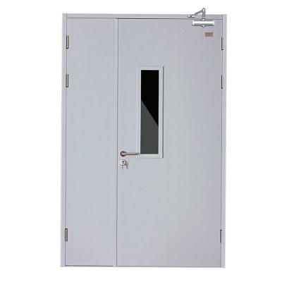 China Customized 100 Doors Factory Service Factory Clean Room/Laboratory Double Uneven Color Plate Leaf Stainless Steel Door for sale