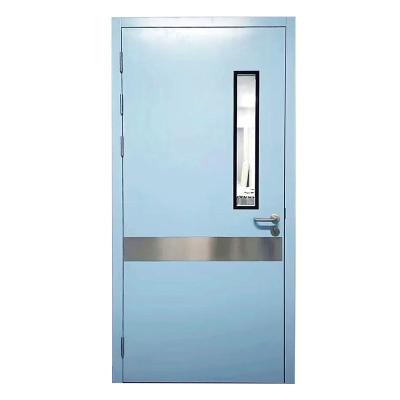 China 100 Lab Clean Room / Hospital Lab Double Swing Door Single Steel Door Prices for sale