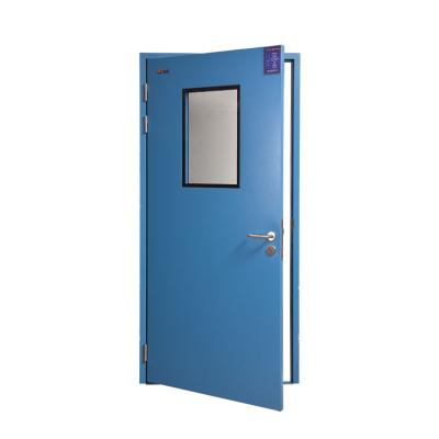 China 100 price single or double steel air door lab/hospital clean room sheet tight hermetic swing doors for hospital for sale