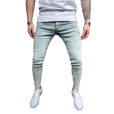 China Wholesale custom logo skinny men's denim pants QUICK DRY fashions retro fit washed slim men's jeans for sale