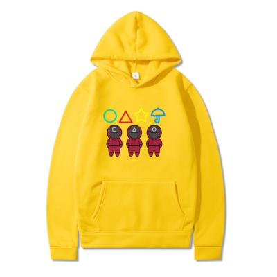 China 2021 New Korean fashion hip hop casual colorful yellow hops logo solider couples Korean hoodies hoodies for sale