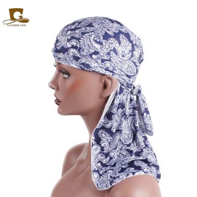 China 2020 new hip pirate long tail printing style COMMON hat scarf hip black people hop for sale