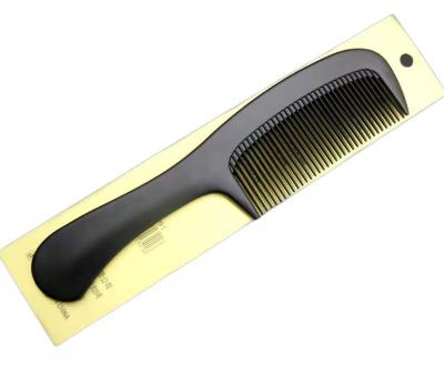 China 2021 New Home Fashion Amazon Top Selling Custom Logo Black Plastic Wide Tooth Hair Curling Comb for sale