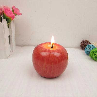 China Candle 2020 Wholesale Apple Fruit Factory Simulation Candle Christmas Eve Creative Gift For Decorations for sale