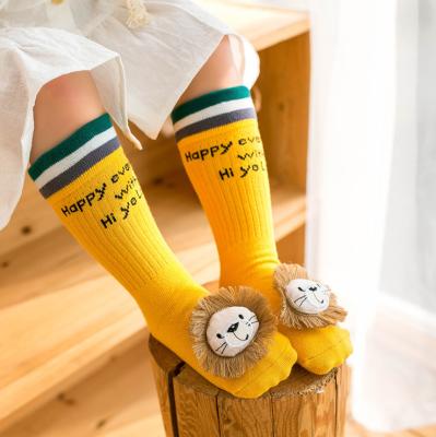 China 2020 Wholesale Breathable Cute Funny Newborn Pure Cotton Animal Baby Doll Socks Hot Spring and Autumn Cartoon for sale