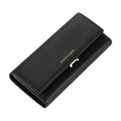 China Fashion Wholesale PU Vintage Wallet Fashion Leather Women Girls Long Clip Invent Card Bag Holder Wallet for sale