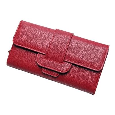 China Exclusive Large Capacity Short PU Wallet Pink Spliced ​​Fashionable Wallet For Ladies for sale