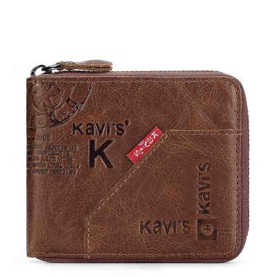 China Wholesale 2021 New Pattern Fashion Retro Genuine Leather Short Multifunctional Wallets For Men Coin Purse Card Bag for sale