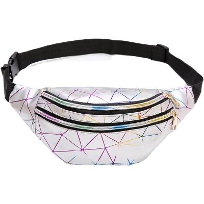 China Solid Color Fanny Pack Lightsome Luminous Current Wholesale Water Proof Breathe Free Waterproof Waist Pack Outdoor Sport Belt Bag for sale