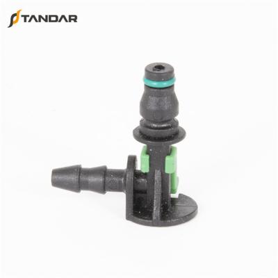 China Aftermarket Leak Off Hose Green / Black Color Plastic Connector For Delphi Injectors for sale