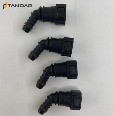 China Aftermarket SAE J2044 Elbow 45 Degree Fuel Connector ID 9.89mm For Connecting PA 10mm Hoses for sale