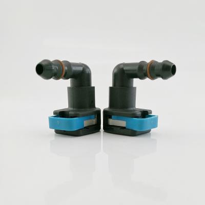 China Aftermarket 9.49mm 90 degree quick connector to suit ID 3mm or 6mm fuel line for sale