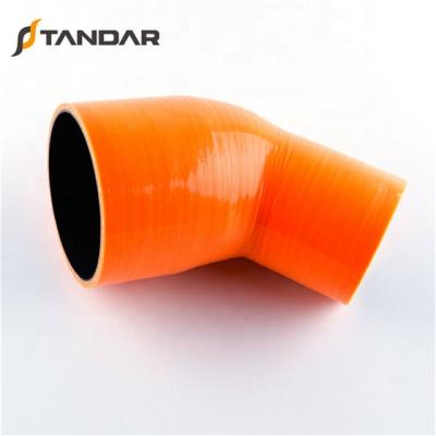 China Auto Turbocharger 45 Degree Elbow Reducer Colorful Silicone Hose For Turbocharger for sale