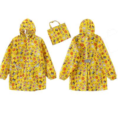 China 100% Polyester Pongee Raincoat Kids Outdoor School Rainwear Rain Jacket Breathable High Quality Durable Waterproof Gear /Windproof Breathable Rain Wear for sale