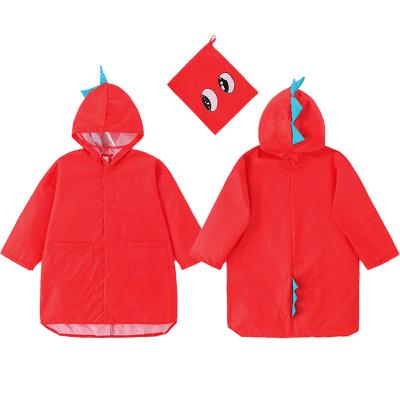 China 100% Custom Made Polyester Children Cartoon Dinosaur Outdoor Raincoat Wholesale Breathable/Durable Raincoat /Windproof Raincoat Use Raincoat Outdoor Gear for sale