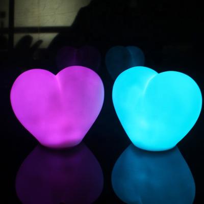 China Heart Novelty Valentine Silicone Heart Light design for sale