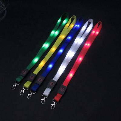 China EU/USA/EU Customize New Products Glow In The Dark Promotion LED Remote Control Lanyards for sale