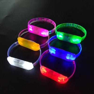 China Europe Rave Party Festival Concert Custom Logo LED / Glowing Wristbands for sale