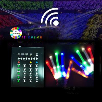 China Xmas Gift Remote Control Glowing Costume Clubbing Gifts Toys For Boys Girls Colorful Light Up Gloves for sale