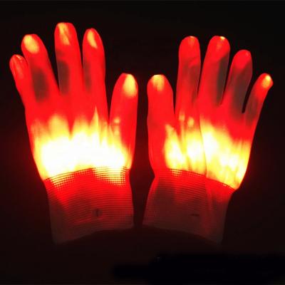 China Christmas Gift Christmas Costume Clubbing Birthday Party Novelty Light Up Skeleton LED Hand Gloves for sale