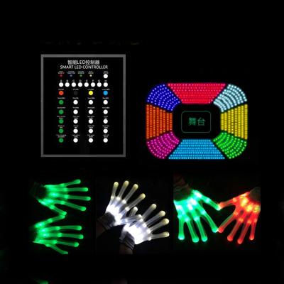 China Christmas Gift New Products Hot Sale 2.4G DMX Concert LED Light Remote Control Flashing Flashing Gloves for sale