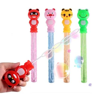 China Paw Bunny Blower Yellow Toy Small Empty Bubble Magic Wand Water Blowing Bottles Heart Plastic Stick Tubes for sale