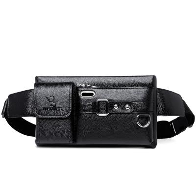 China New Fashion Men's Sports Fanny Pack Cross - Body Chest Bag Multifunctional Outdoor Travel PU Cycling for sale