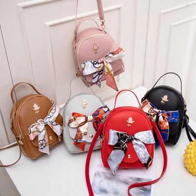 China 2022 Girls' Other Custom Logo Mini Backpack Pu Leather Crossbody Bag Handbag for sale