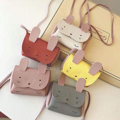 China Fashion Mini Lovely Rabbit PU Leather Kids Bags Fancy Cross - Body Kids Children Fashion Girls Handbags for sale