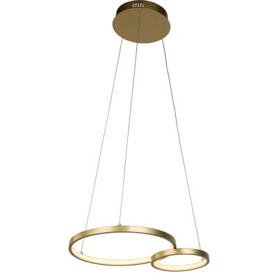 China Nordic Industrial Contemporary for Kitchen Pendant Ring Gold Chandelier Round Modern Led Pendant Light for sale