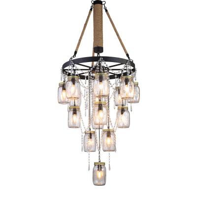 China Modern New Design Noble Vintage Dining Room Glass Ceiling Chandelier Light for sale