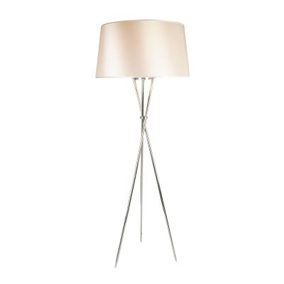 China Contemporary Modern Home Decoration Hotel Corner Standing European Contemporary Chrome Tripod LED Floor Lamp for sale