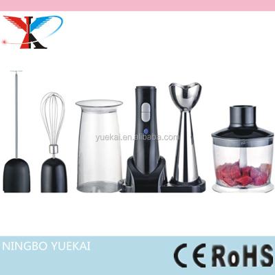 China Rechargeable Stainless Steel Stick Hand Blender Includes Stainless Steel Shaft and Blades, Powerful Ice Crushing 2-Speed ​​Control for sale